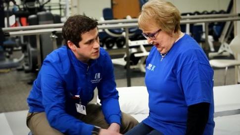 Advanced Orthopedic Specialists helped free Jeanne Holstein from knee pain